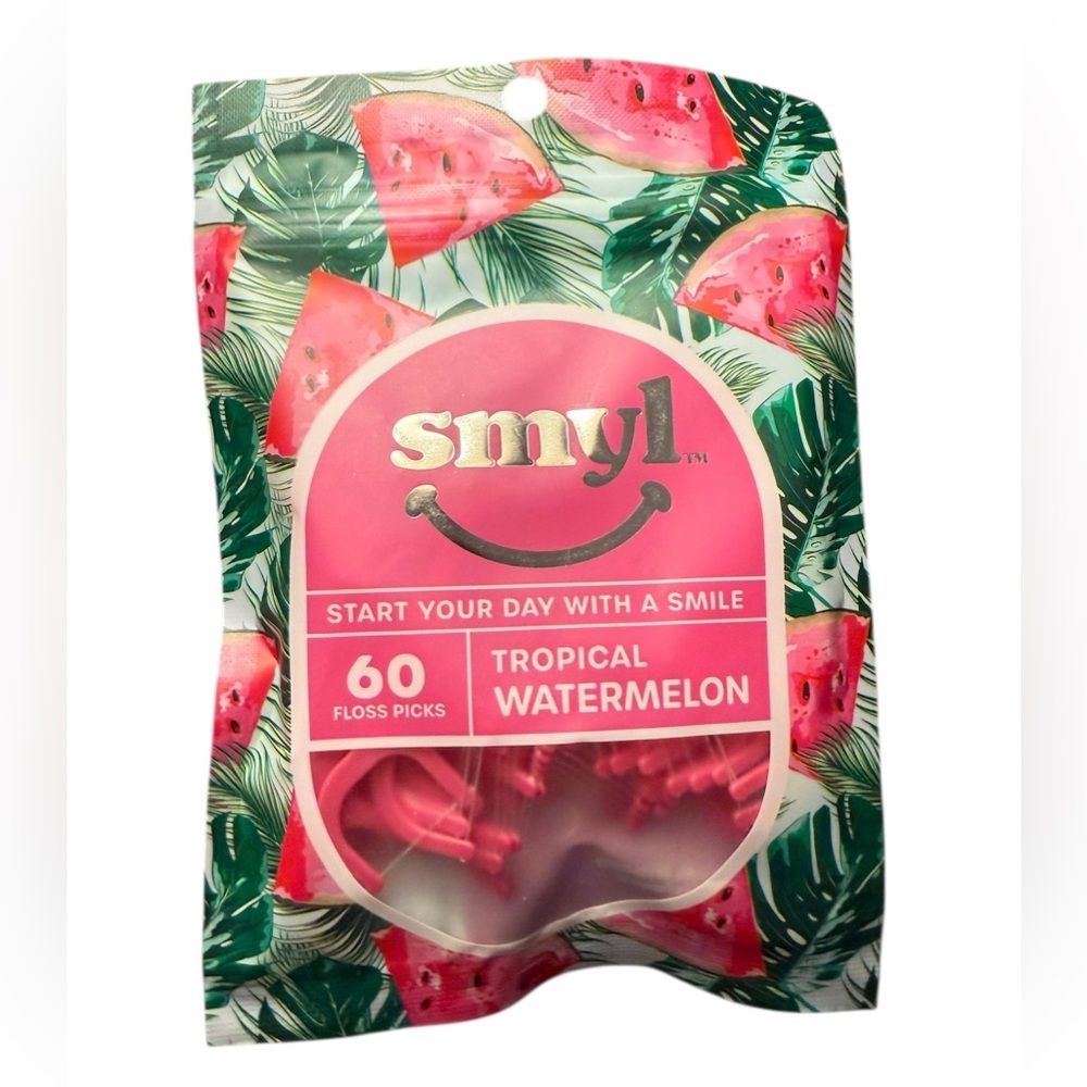 Smyl Tropical Watermelon Floss Picks 60ct 🆕